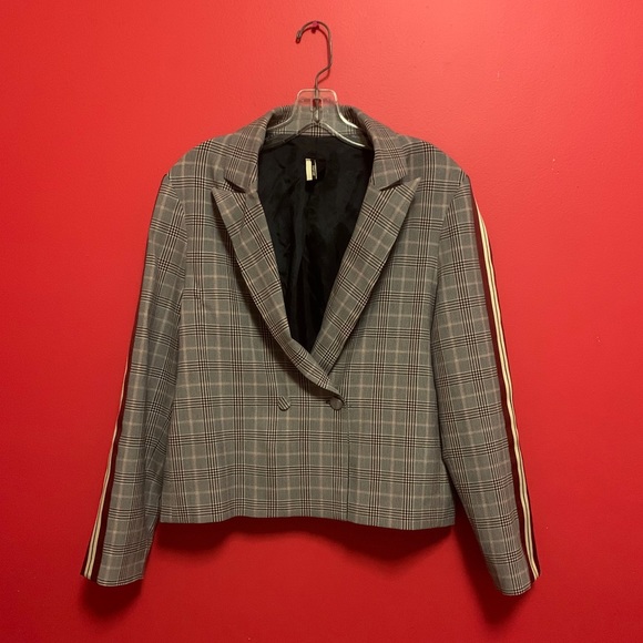 Topshop Racing Stripe Blazer - Picture 2 of 5